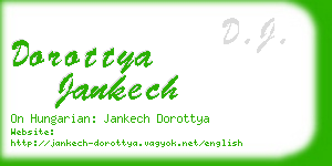 dorottya jankech business card